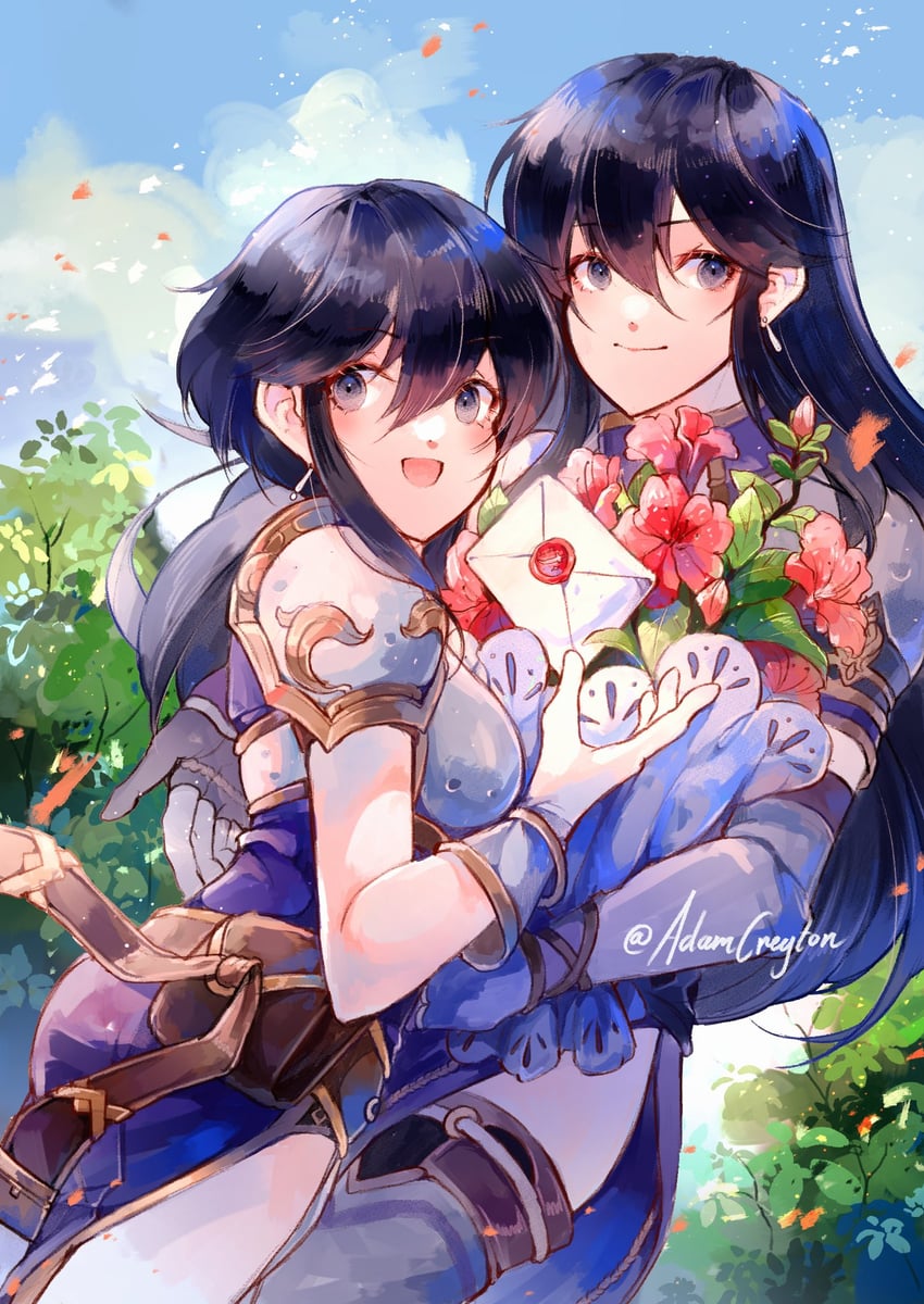 larcei and ayra (fire emblem and 1 more) drawn by creyton