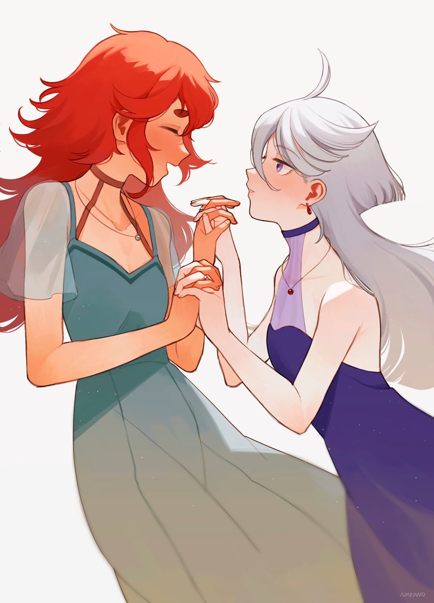 suletta mercury and miorine rembran (gundam and 1 more) drawn by nakano_kaworu
