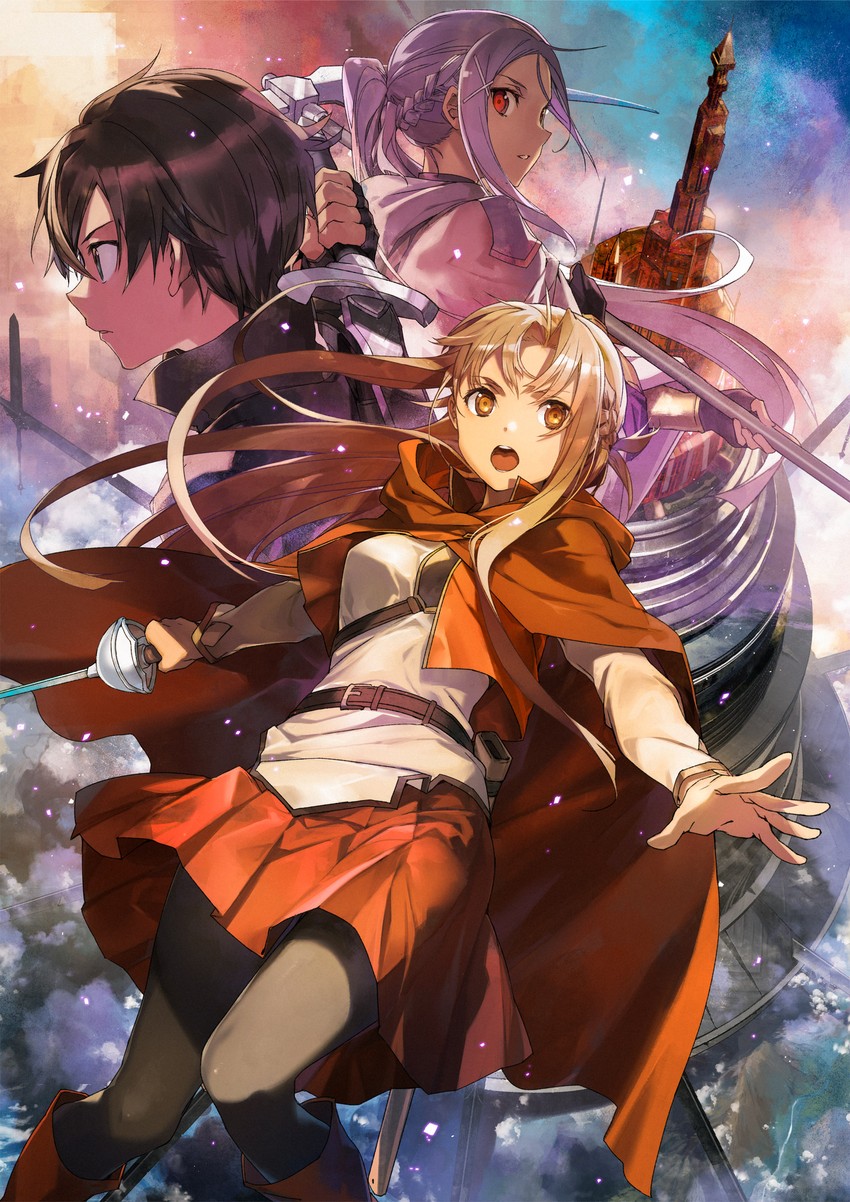 asuna and kirito (sword art online and 1 more) drawn by bunbun