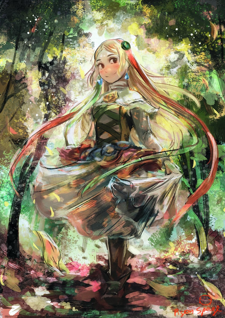 gloria nue musa (bravely default and 1 more) drawn by pigeon-sponge