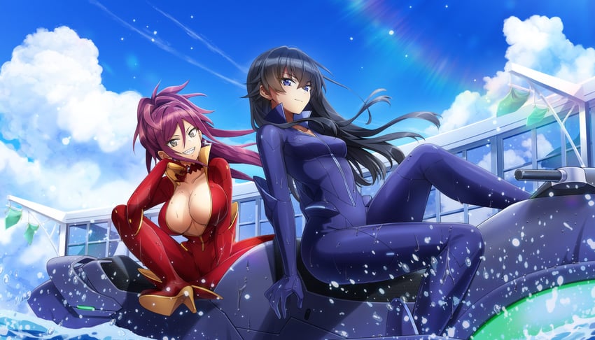 kurenashi yuuri and hagane otsuki (dolphin wave and 1 more) drawn by ootomo_takuji
