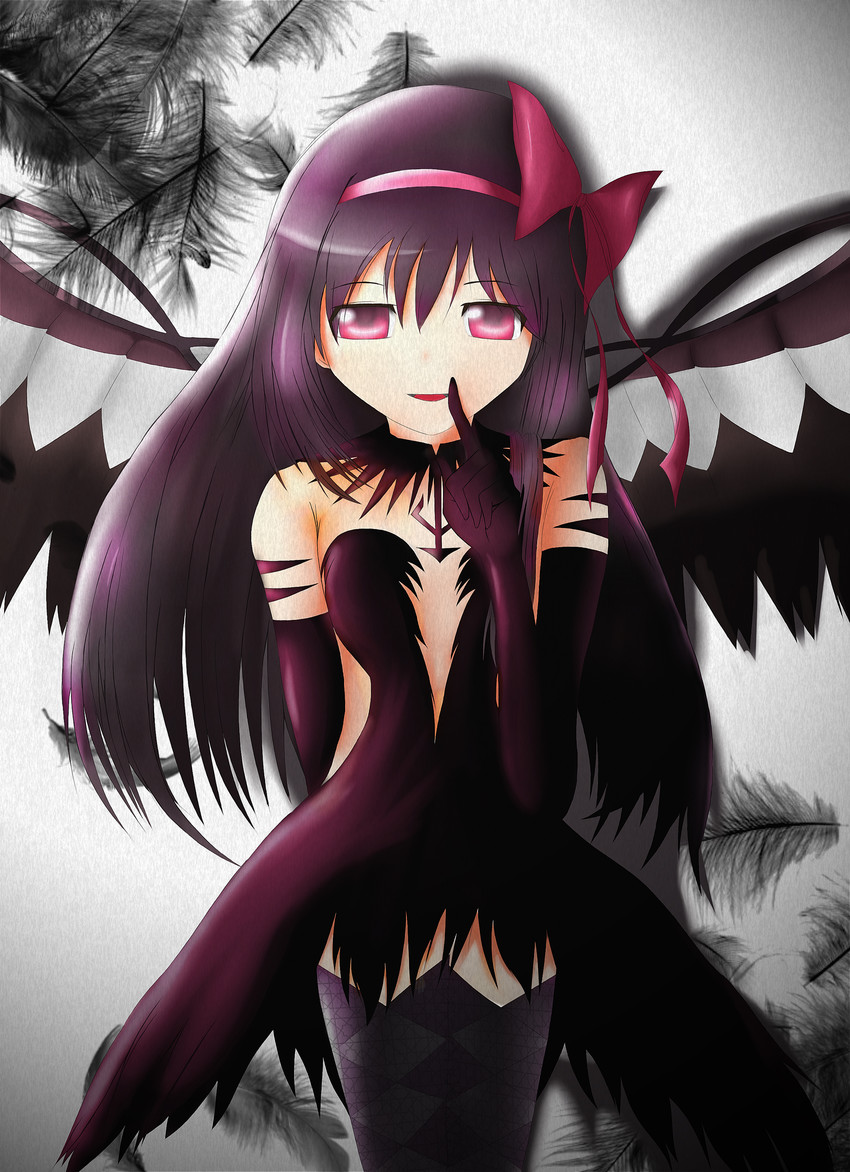 akemi homura and akuma homura (mahou shoujo madoka magica and 1 more) drawn by quezacotl_(pawnmyownage)