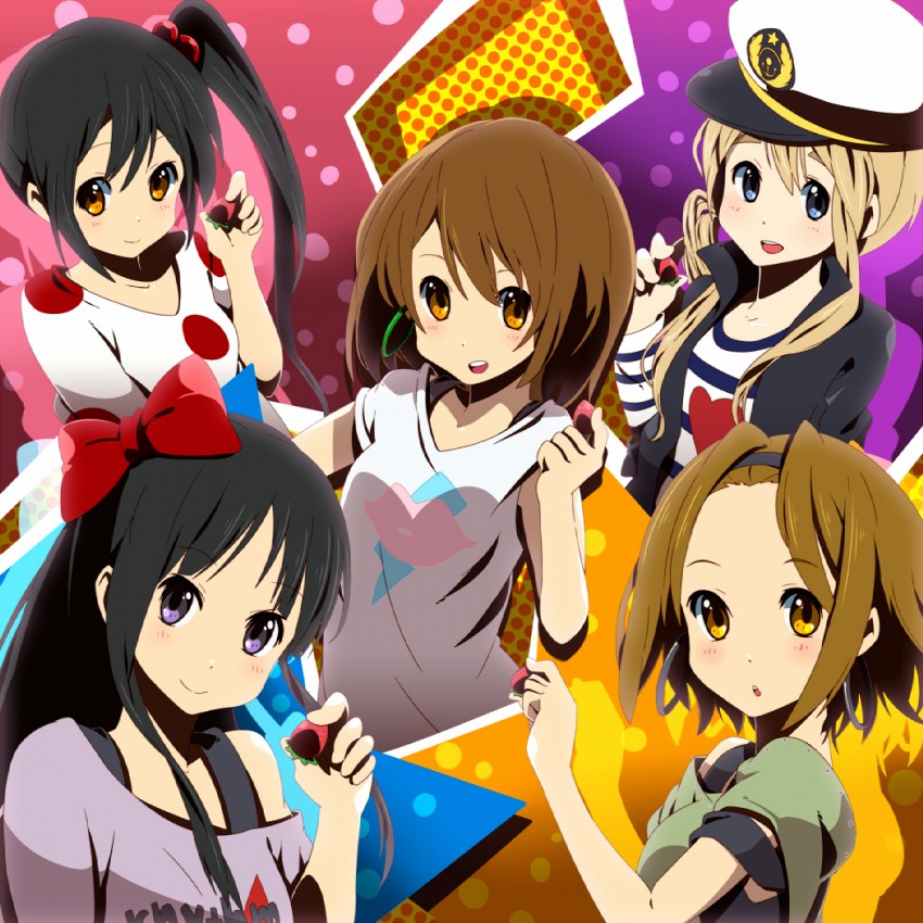 akiyama mio, nakano azusa, hirasawa yui, tainaka ritsu, and kotobuki tsumugi (k-on!) drawn by hajime_(hajime-ill-1st)