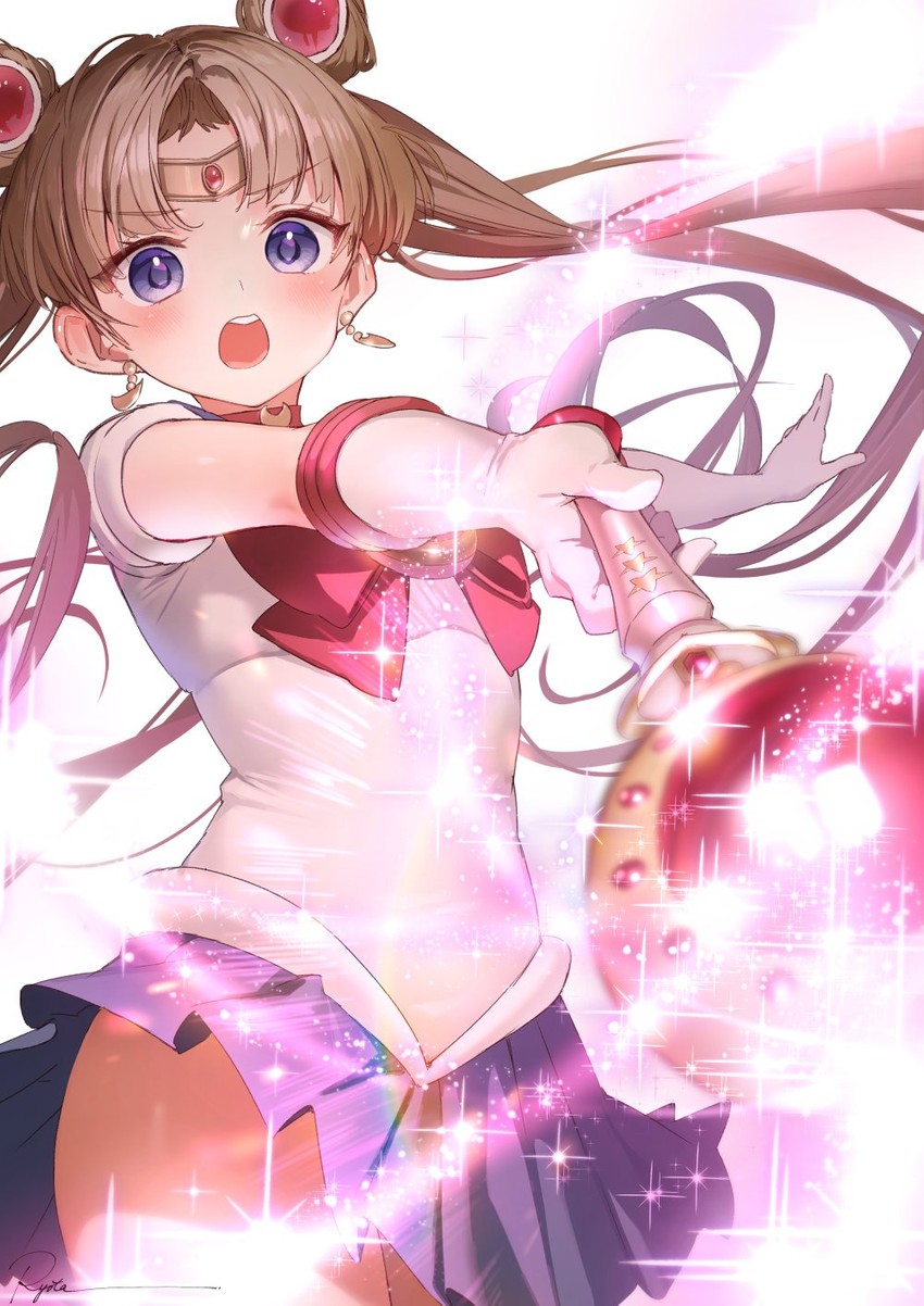 tsukino usagi and sailor moon (bishoujo senshi sailor moon and 1 more) drawn by ryota_(ry_o_ta)