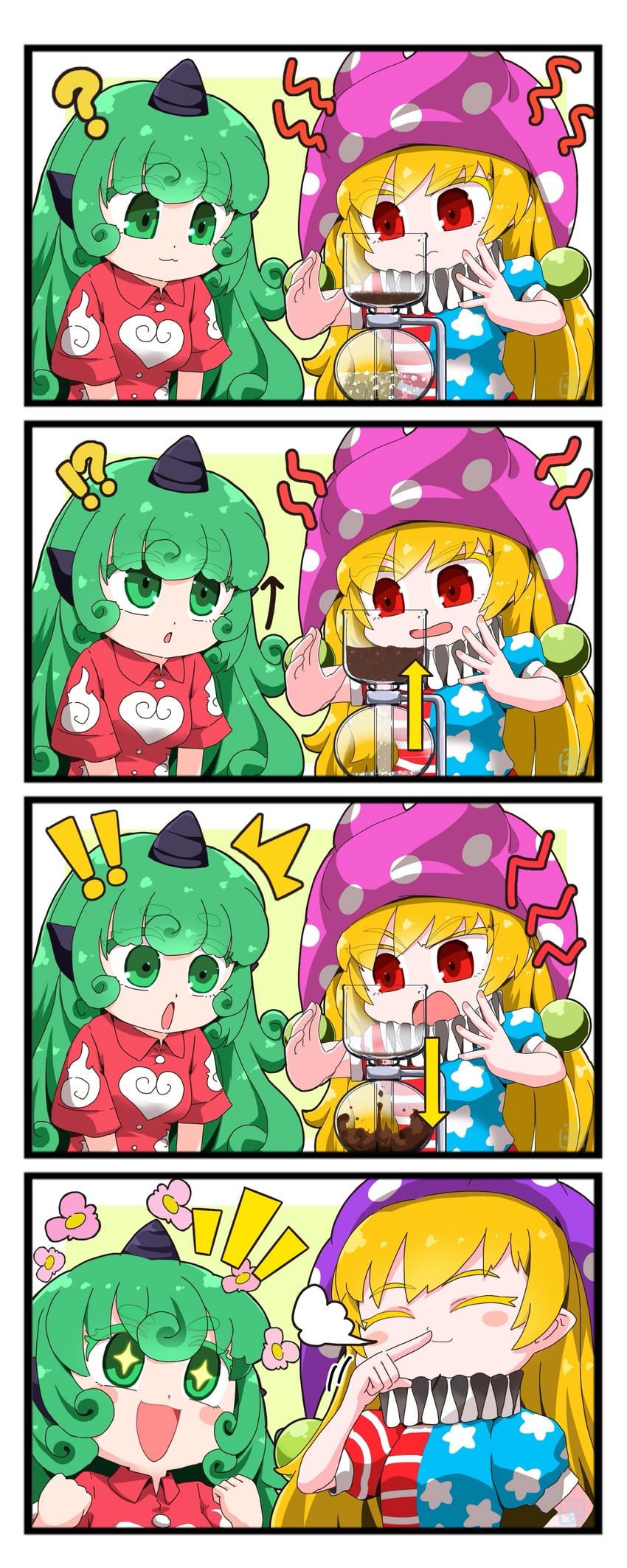clownpiece and komano aunn (touhou) drawn by miyo_(user_xstn5827)