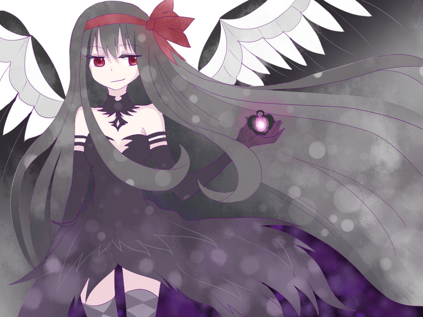 akemi homura and akuma homura (mahou shoujo madoka magica and 1 more) drawn by manaphic