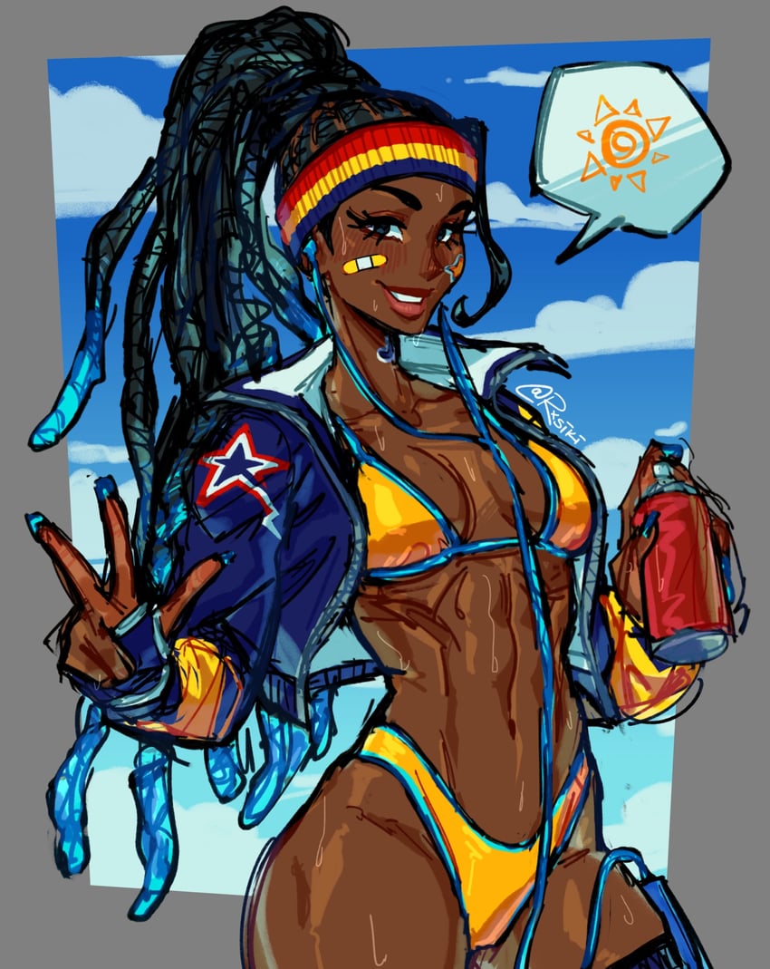 kimberly jackson (street fighter and 1 more) drawn by rxsiki