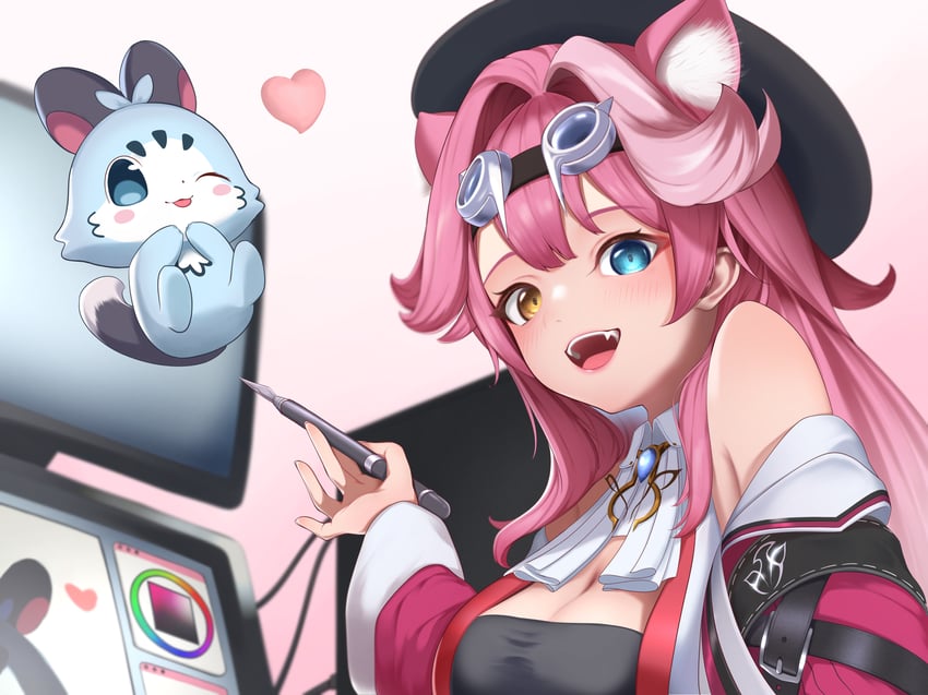 raora panthera and chattino (hololive and 1 more) drawn by g2_xpf