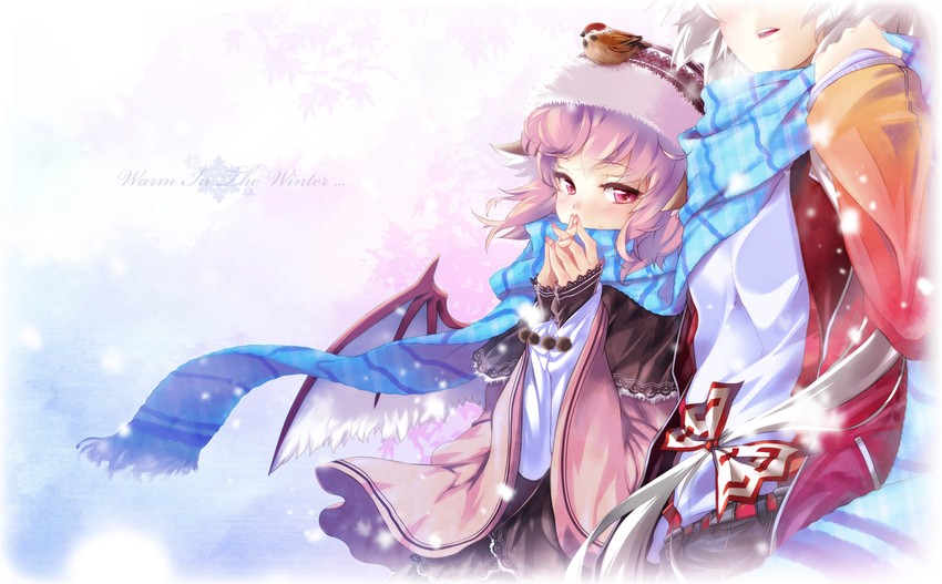 fujiwara no mokou and mystia lorelei (touhou) drawn by hong_(white_spider)