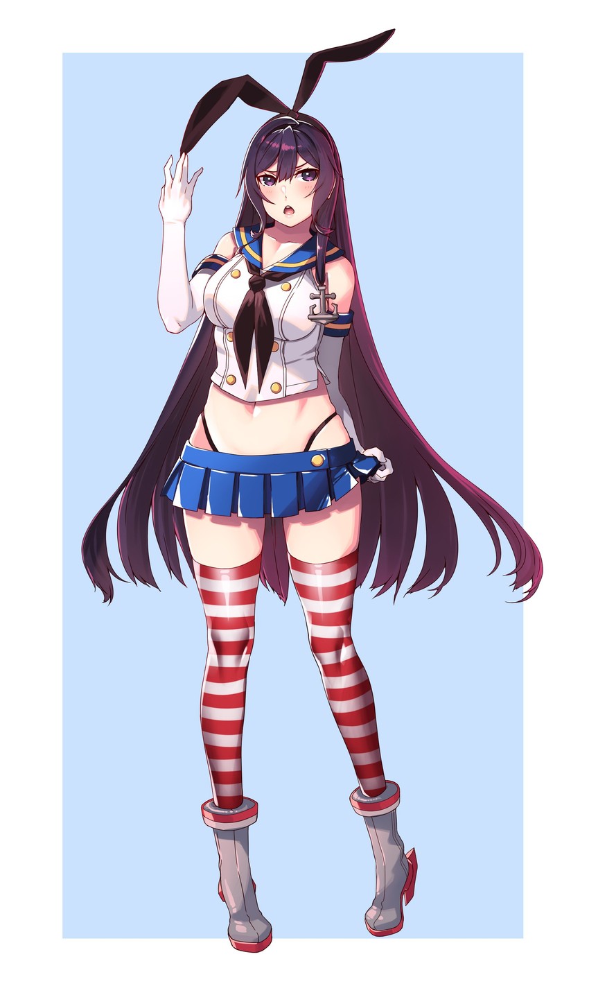 shimakaze and hie (original and 1 more) drawn by hiememiko