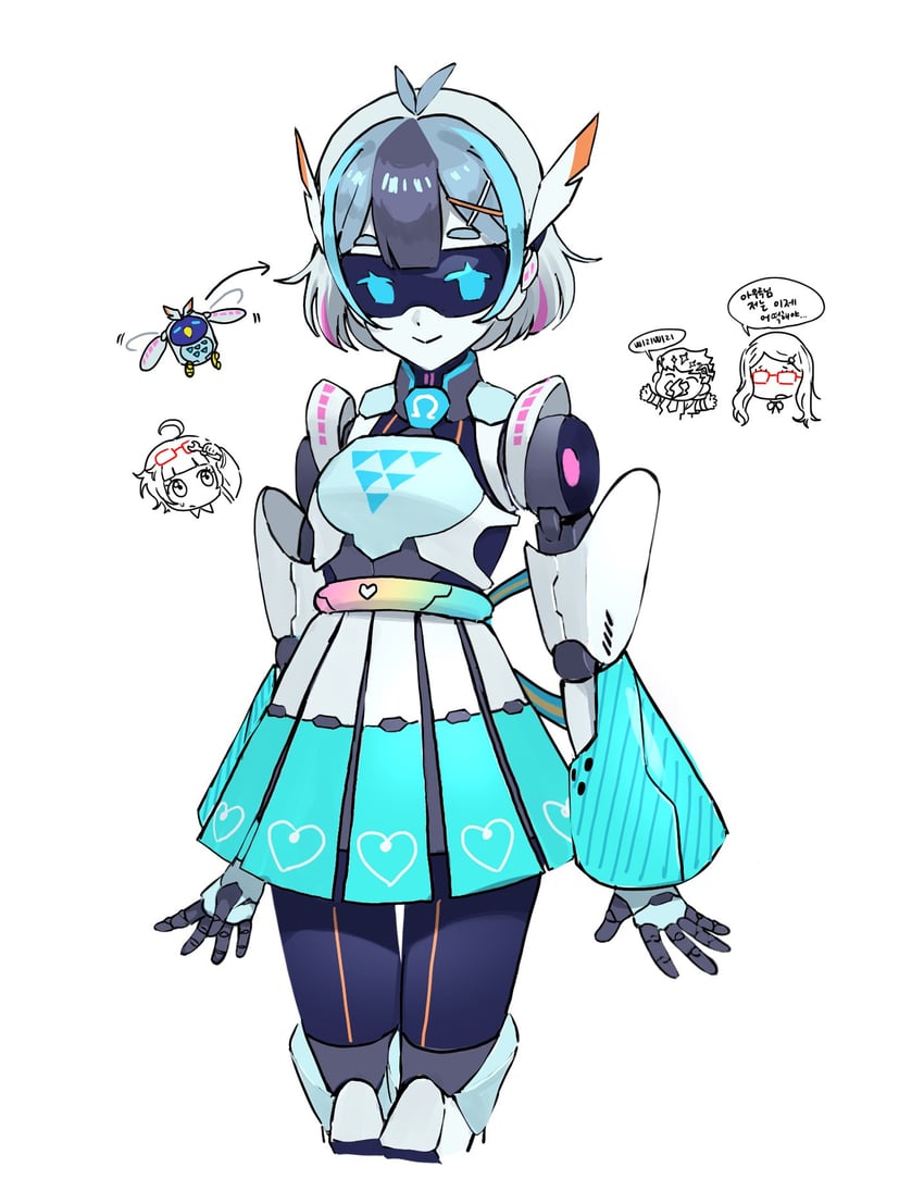 omega auru, akai meganee, tatejima, and bolt (pretty series and 1 more) drawn by dolldolldd