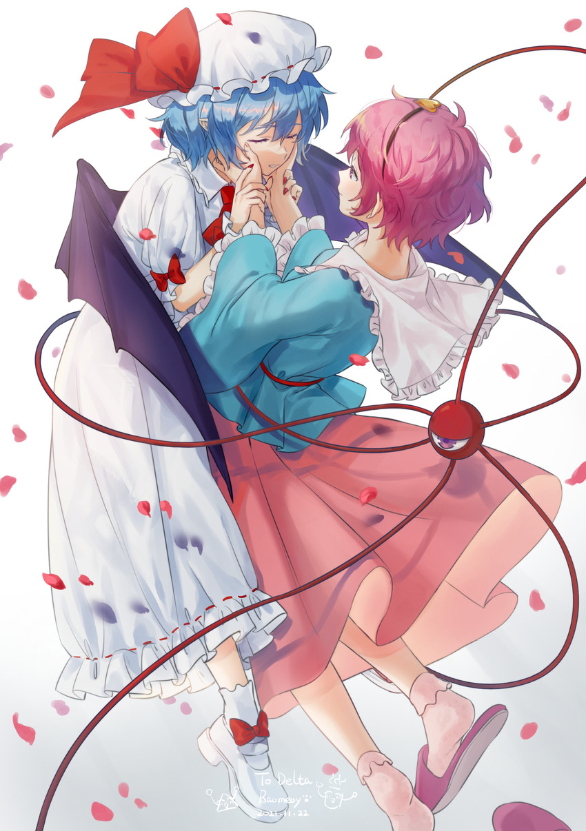 remilia scarlet and komeiji satori (touhou) drawn by raomeoy1101