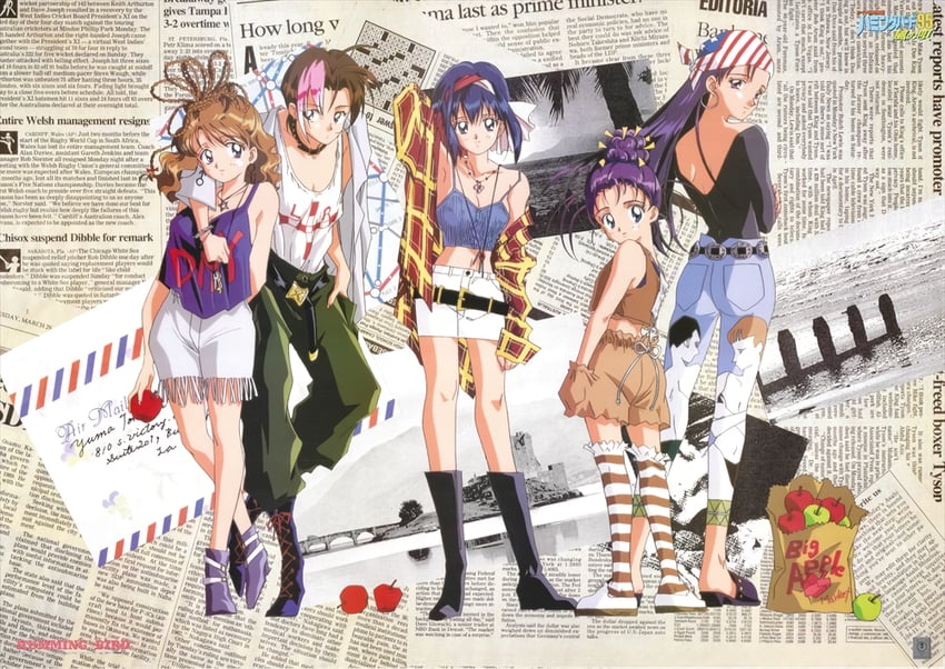 toreishi uzuki, toreishi satsuki, toreishi kanna, toreishi yayoi, and toreishi mina (idol boueitai hummingbird)