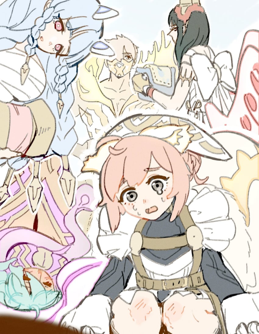 ratatoskr, eikthyrnir, nidhoggr, hraesvelgr, and heidrun (fire emblem and 1 more) drawn by uh_ahk