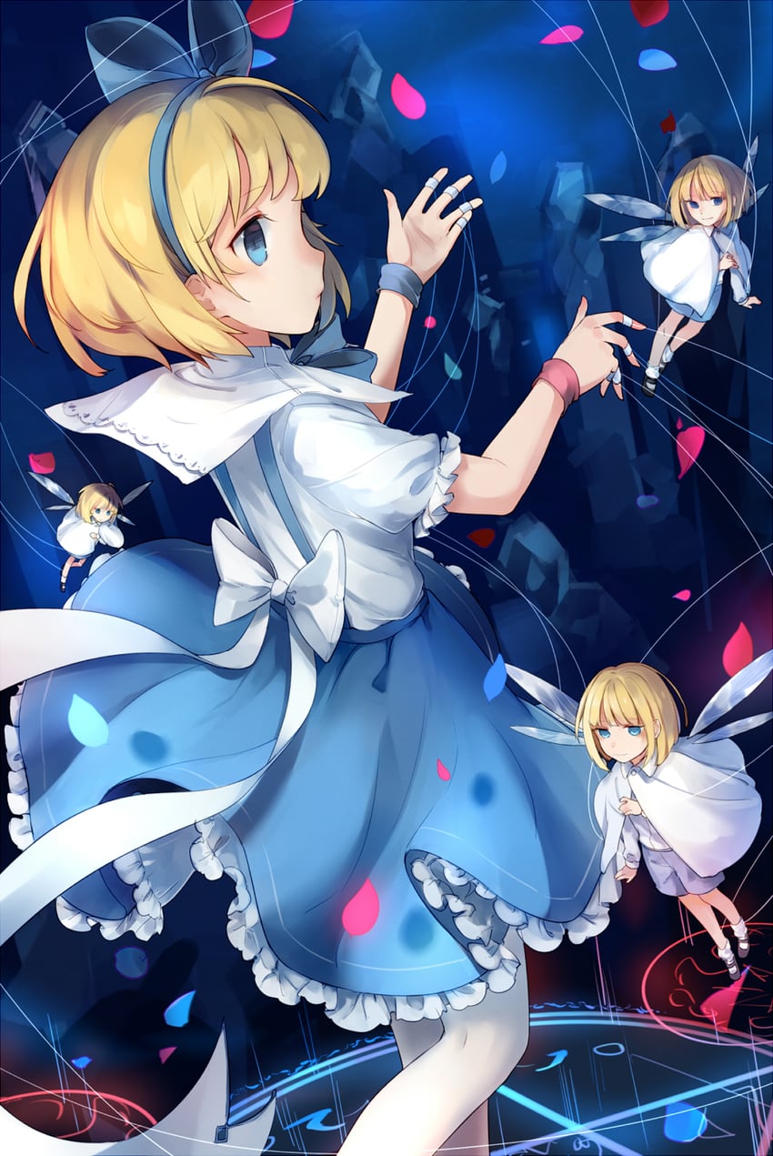 alice margatroid and shanghai doll (touhou) drawn by yorktown_cv-5