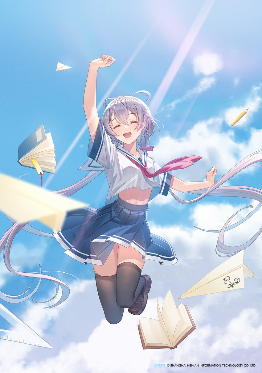 luo tianyi (vocaloid and 1 more) drawn by kaka0200
