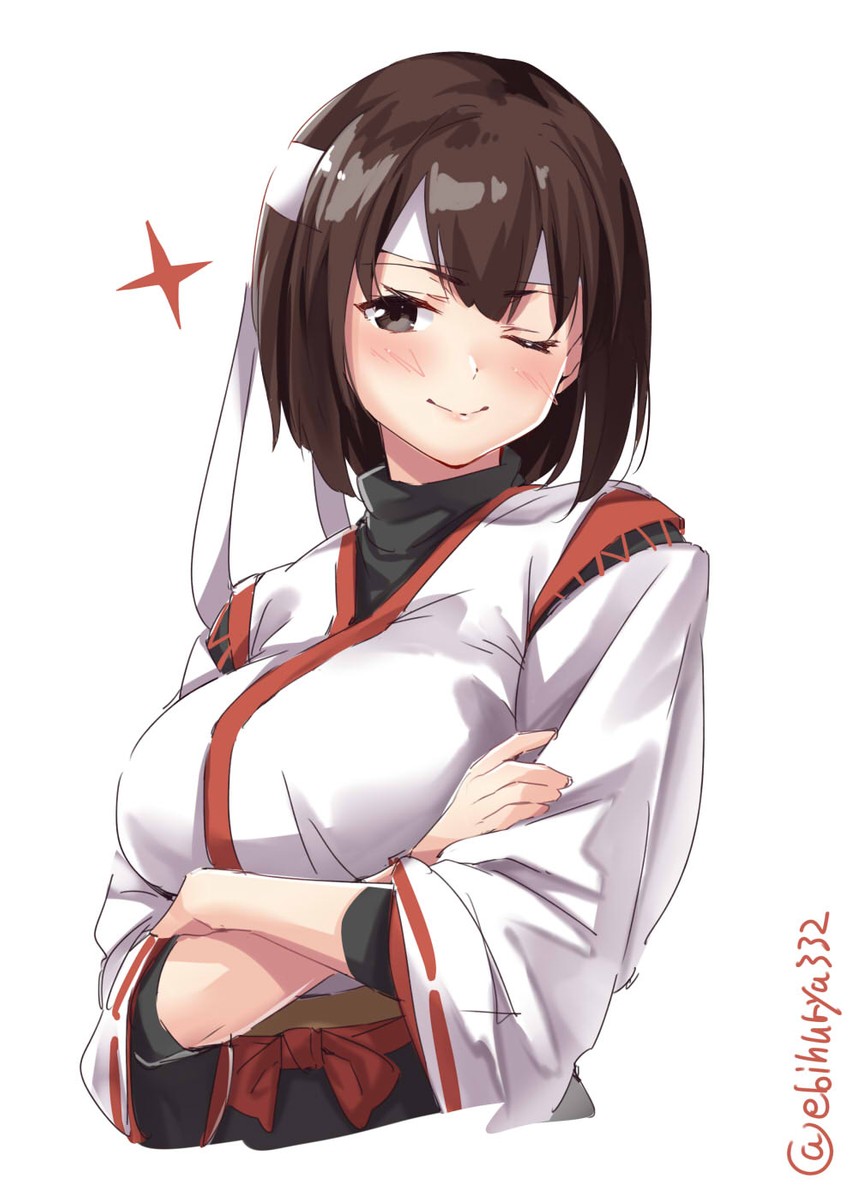 hyuuga and hyuuga kai ni (kantai collection) drawn by ebifurya