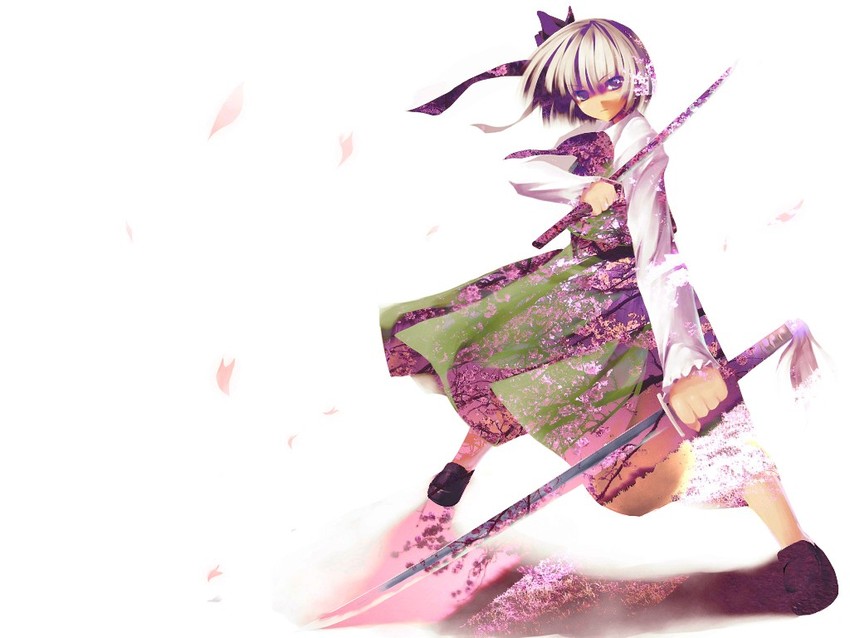 konpaku youmu (touhou) drawn by hiiragi_ryou and tateha_(marvelous_grace)