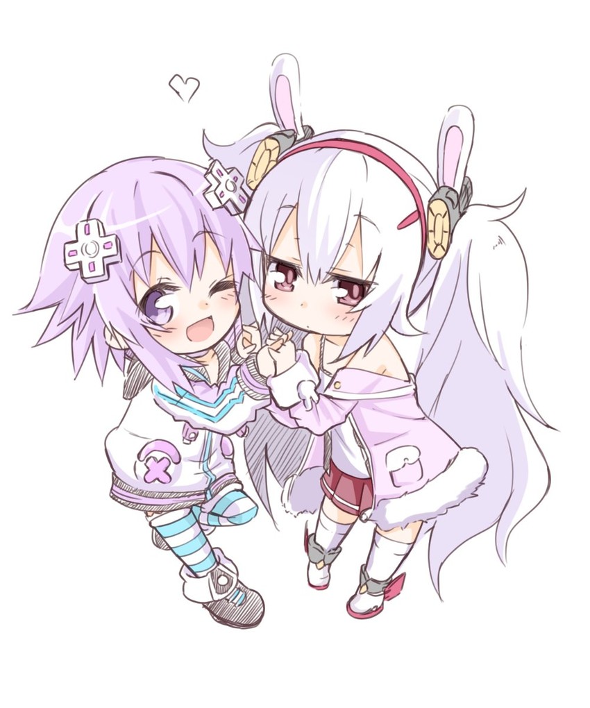 laffey and neptune (azur lane and 1 more) drawn by niwaka_potato