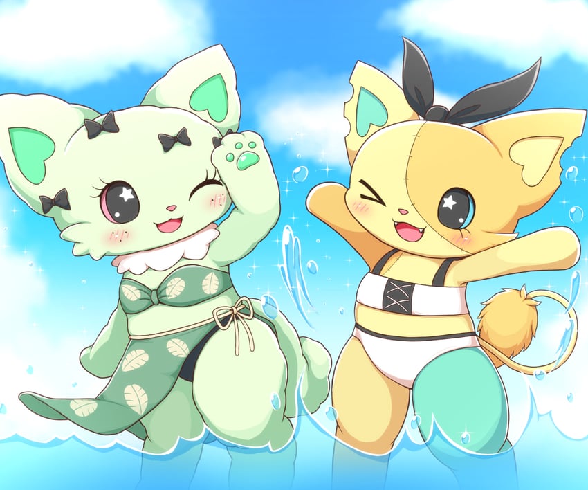 rico and emma (sanrio and 1 more) drawn by remoa_(kuremoa3912)