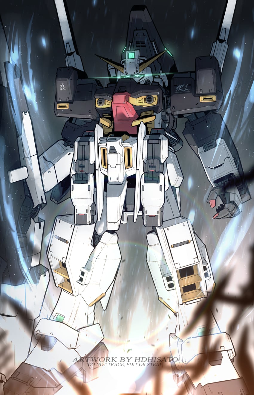 gundam tr-1 hazel (gundam and 1 more) drawn by hisato_hasuki_(artist)