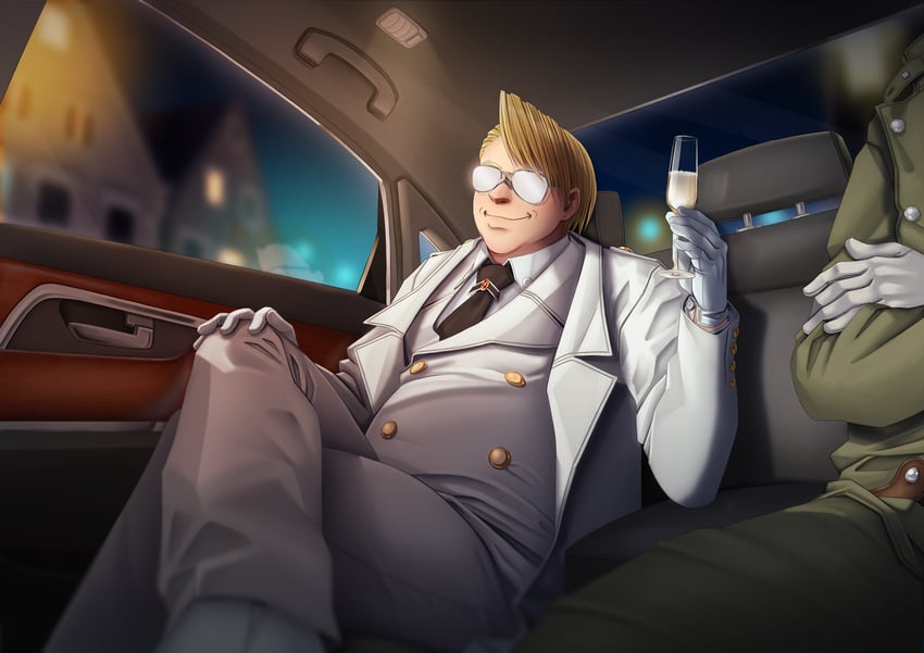 major and captain (hellsing) drawn by majorette_(artist)
