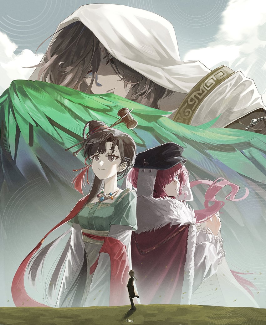jiu niangzi, getian, yenisei, and bessmert (reverse:1999) drawn by ling_(chaaaaanhikari)