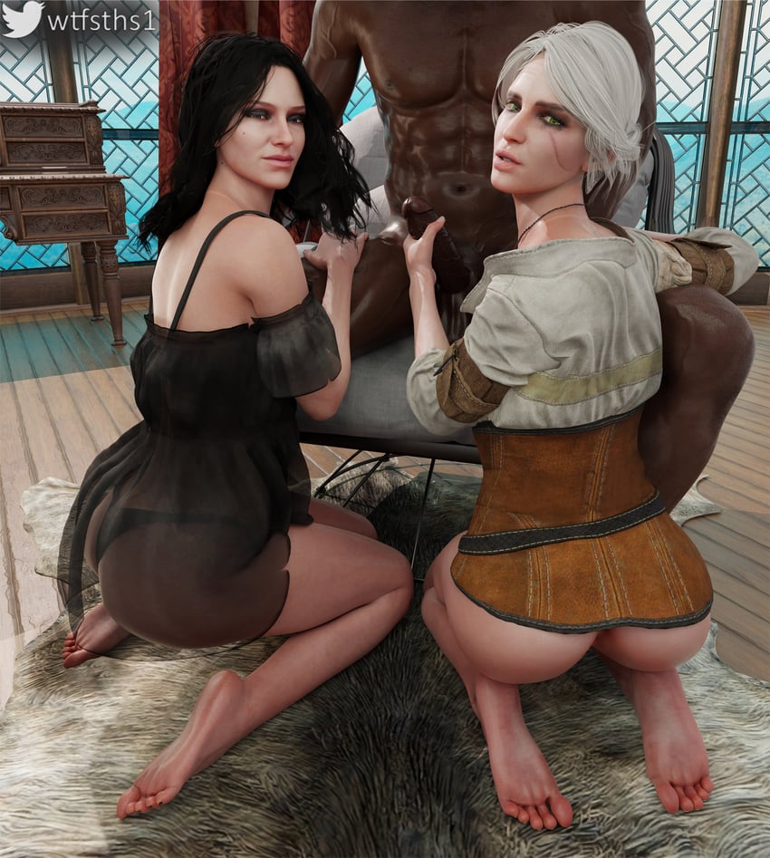 ciri and yennefer of vengerberg (the witcher and 1 more) drawn by wtfsths