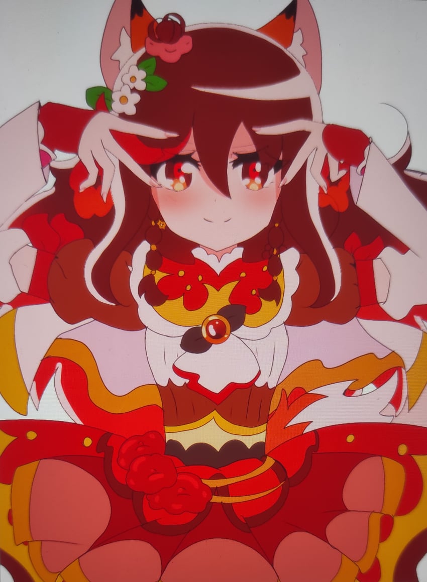kedakakino erika and cure fondente (original and 2 more) drawn by ery2010akieri