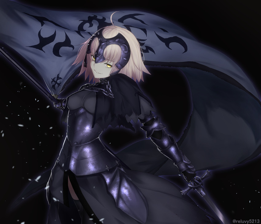 jeanne d'arc alter (fate and 1 more) drawn by reluvy