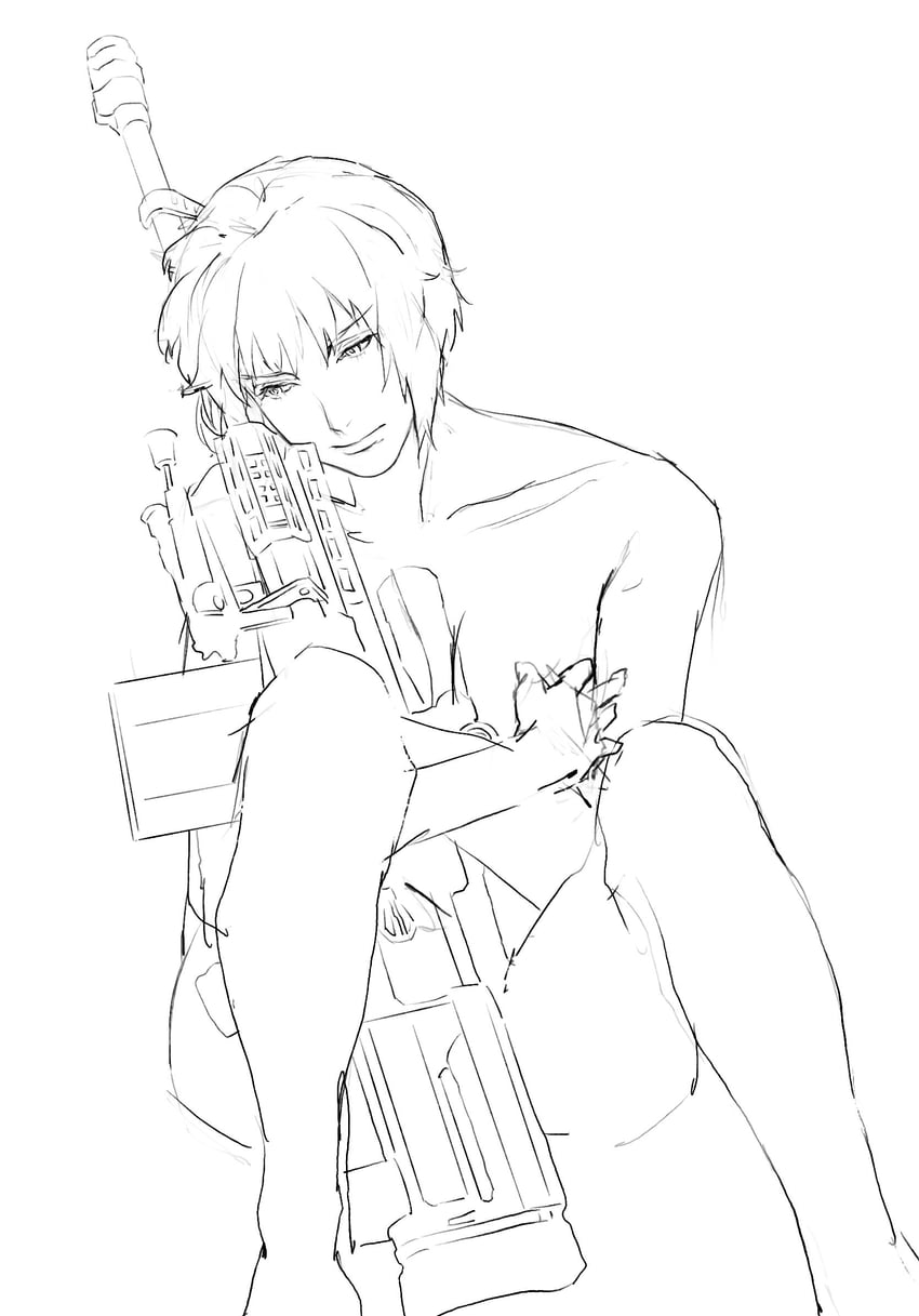 kusanagi motoko (ghost in the shell) drawn by aizheajsee