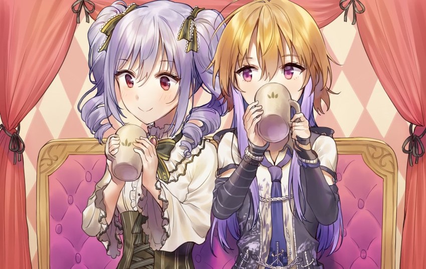 kanzaki ranko and ninomiya asuka (idolmaster and 1 more) drawn by misha_(hoongju) and neccom