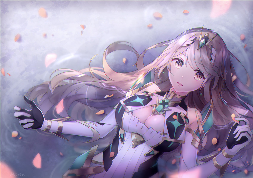 mythra (xenoblade chronicles and 1 more) drawn by comumo
