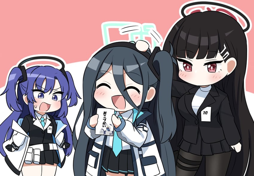 yuuka, rio, and aris (blue archive) drawn by sashu_(thershr6s)