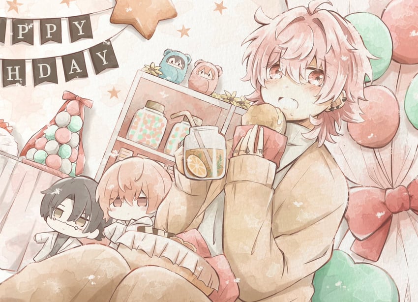 miyama kei, rokuta, and itsuki (paradox live) drawn by hari_nyan_nyan