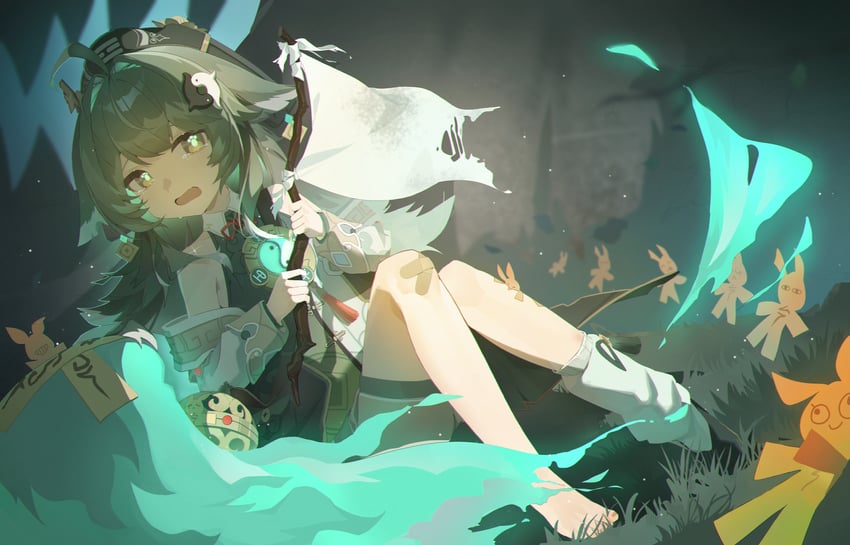 huohuo and tail (honkai and 1 more) drawn by 1635919987