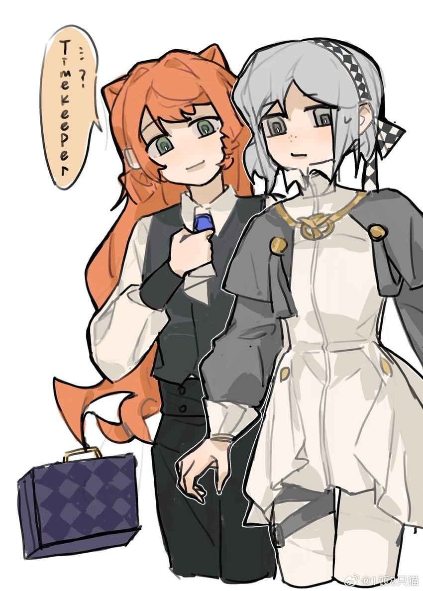 vertin and sonetto (reverse:1999) drawn by qing_he_bei_molimao