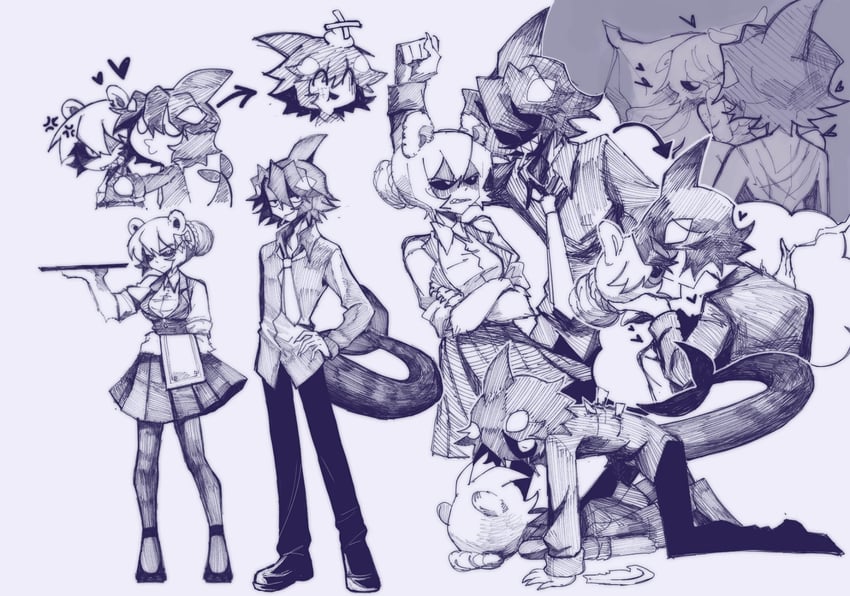 idate and rocma (funamusea and 1 more) drawn by cassius000