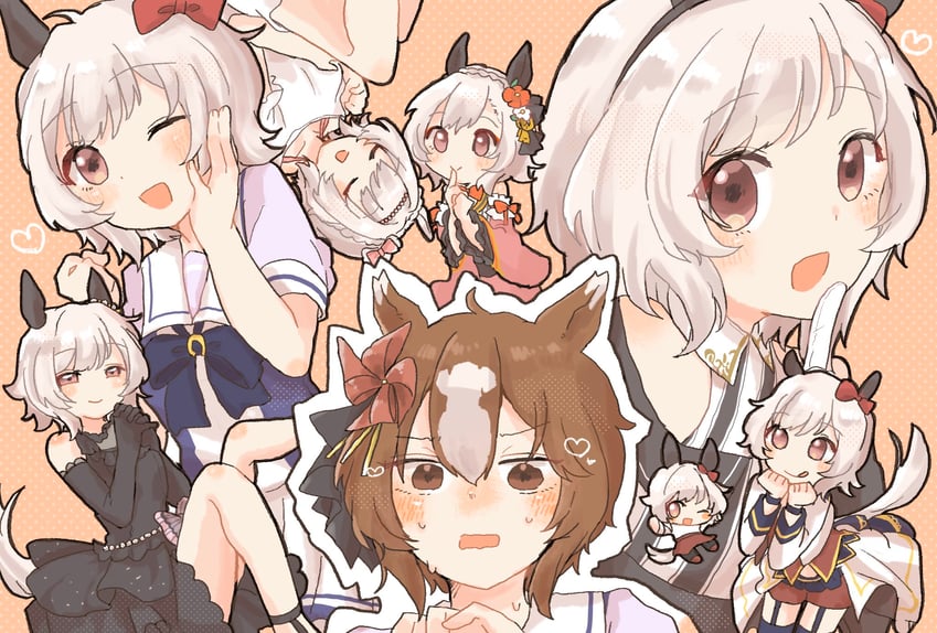 yaeno muteki and curren chan (umamusume) drawn by xxx_mochisu
