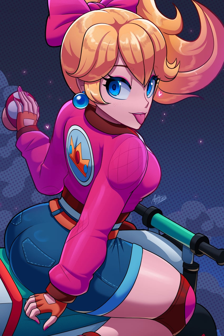 princess peach (mario and 2 more) drawn by axlhearts
