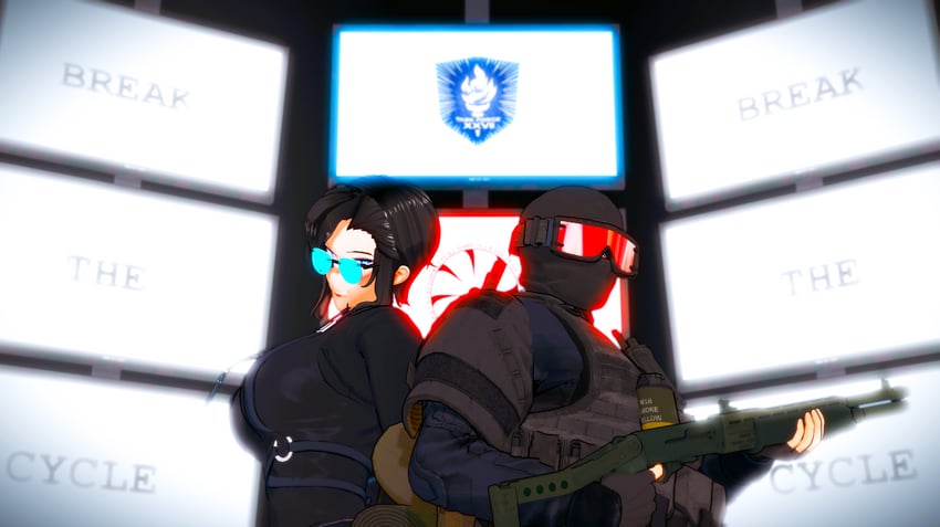 subject 106 and director (trepang2) drawn by v_alter