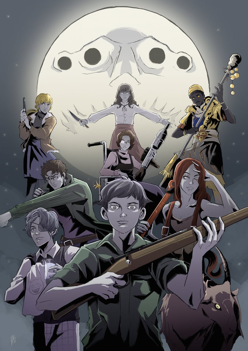 marina, levi, daan, karin, abella, and 4 more (fear & hunger and 1 more) drawn by letho-arts