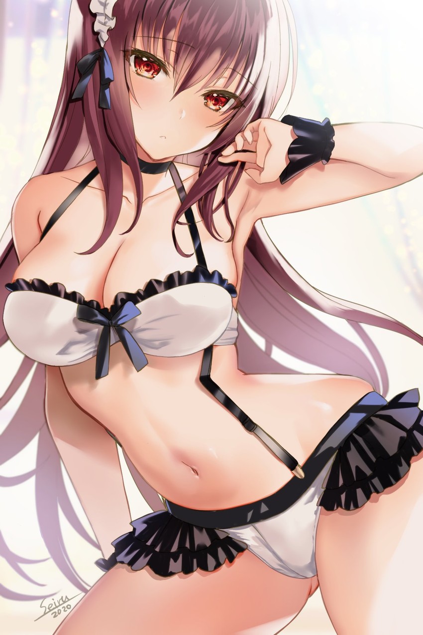 scathach (fate and 1 more) drawn by seiru_(prairie)