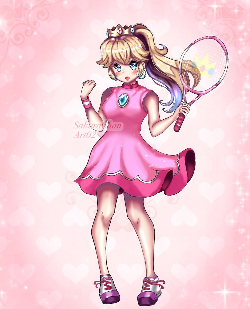 princess peach (mario and 2 more) drawn by sakurachanart02