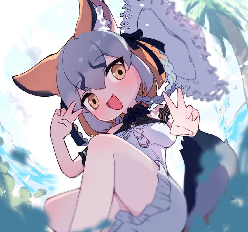 island fox (kemono friends and 1 more) drawn by sarutori