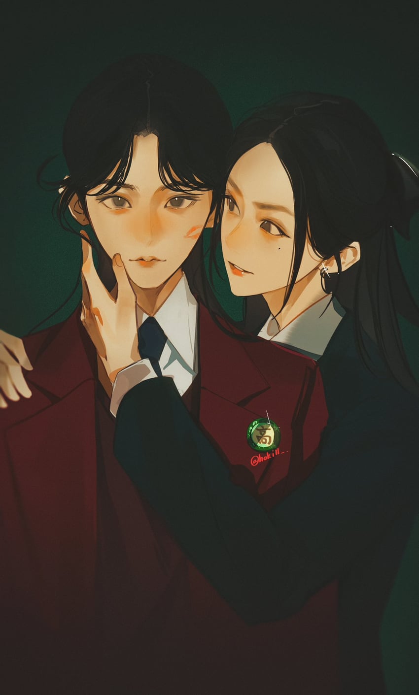 yoo je-i and woo seul-gi (friendly rivalry) drawn by hoki11