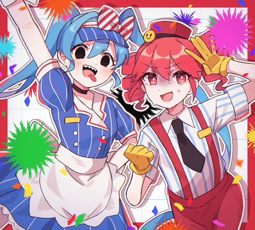 hatsune miku and kasane teto (vocaloid and 2 more) drawn by omuharu