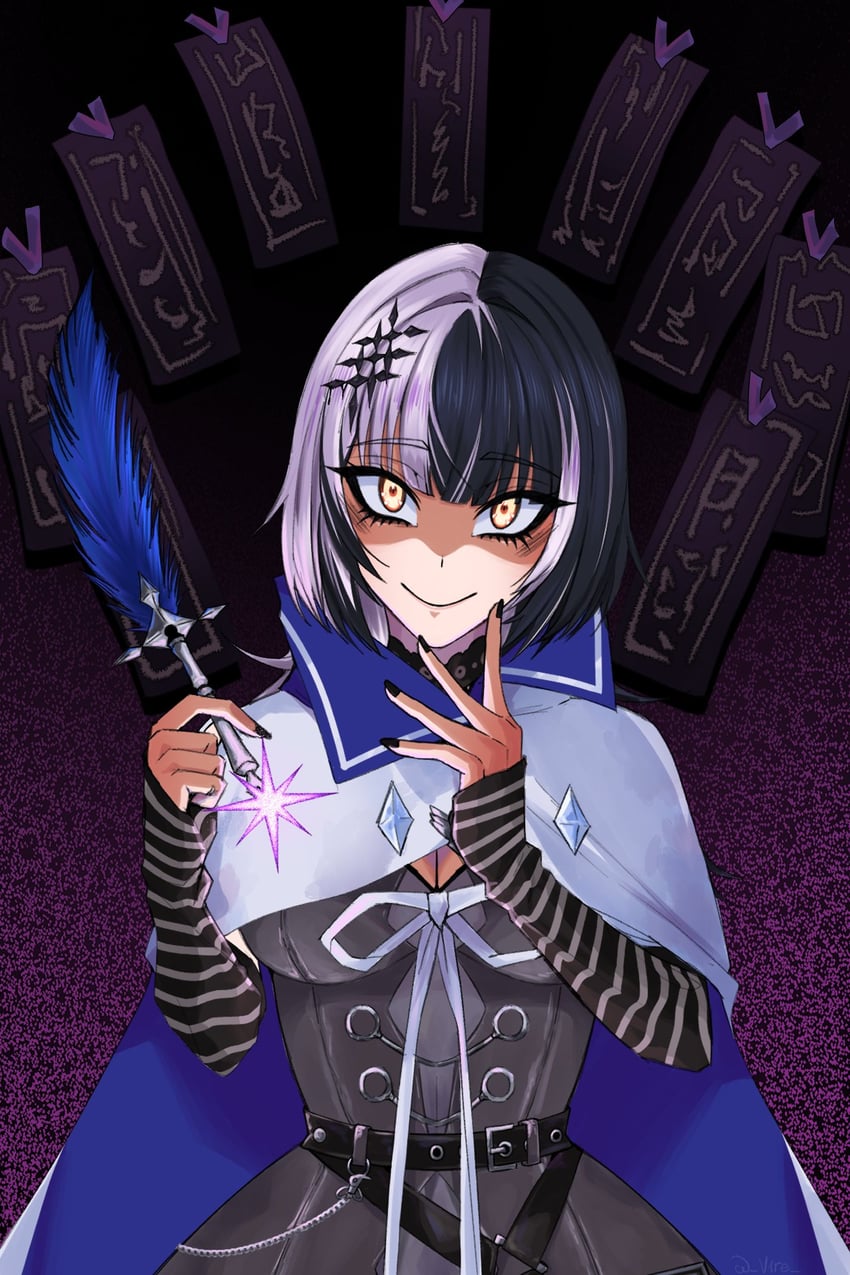 shiori novella (hololive and 2 more) drawn by vire_(v1re)