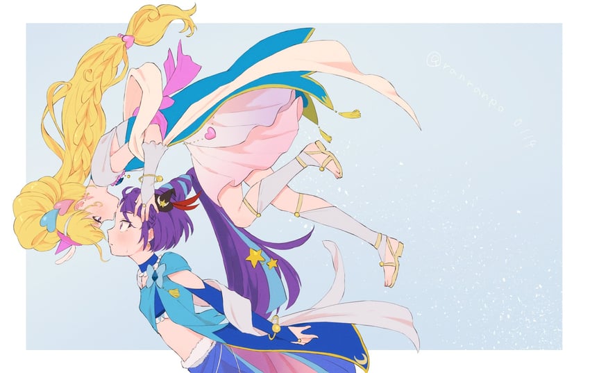 asahina mirai, izayoi liko, cure miracle, and cure magical (precure and 1 more) drawn by ranranpo0114