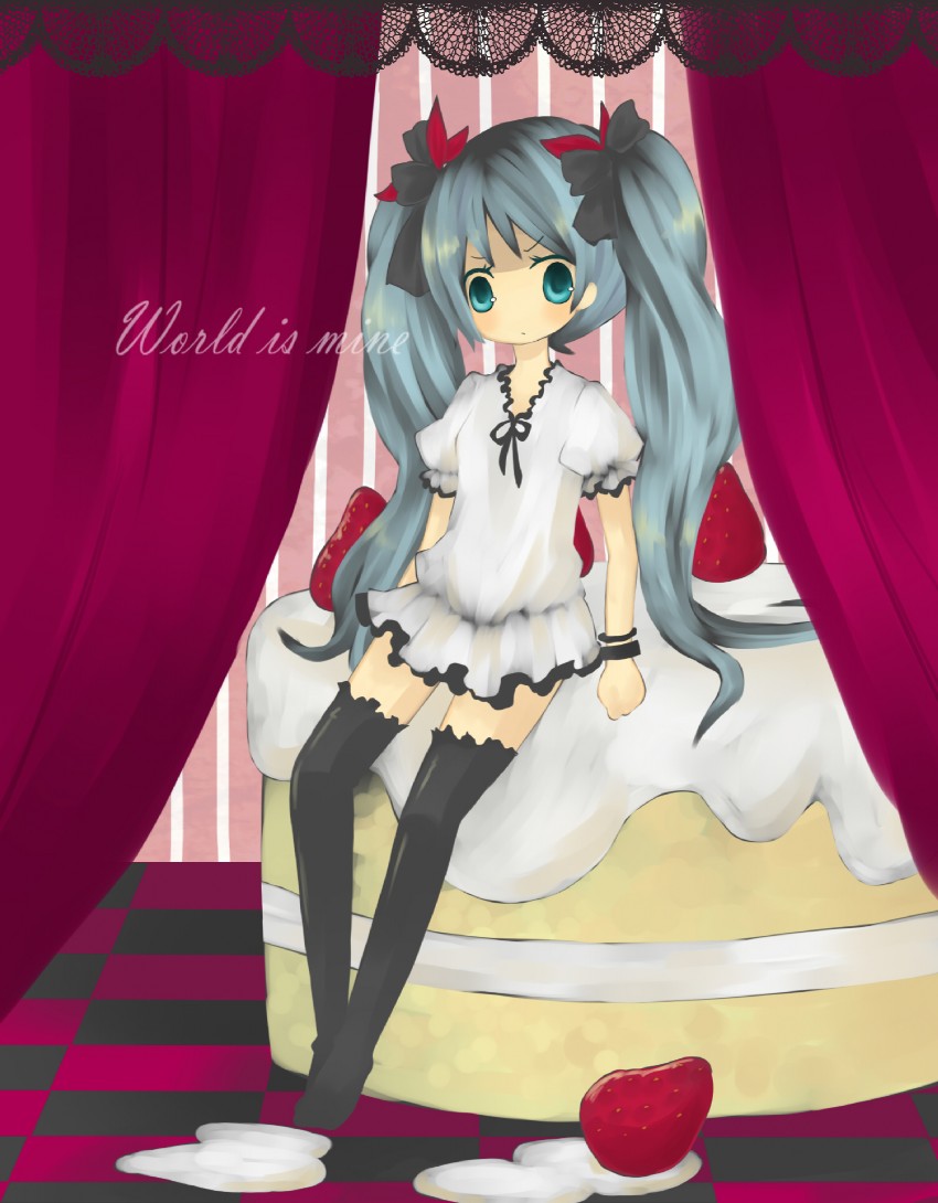 hatsune miku (vocaloid and 1 more) drawn by kage_(mochiko65)
